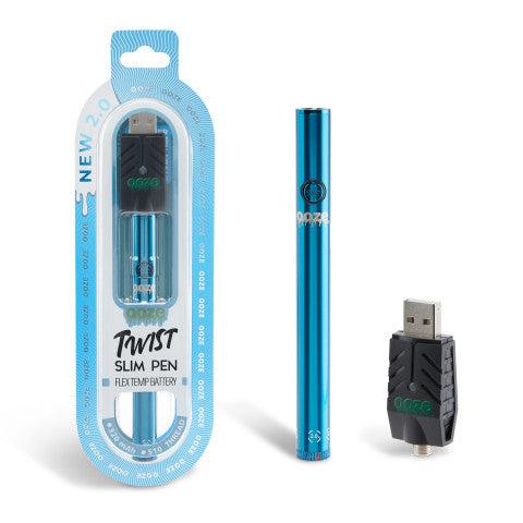 Ooze - Twist Slim Pen 2.0 - 320 mAh Flex Temp Battery - Sapphire Blue