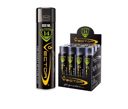 Vector - X-600 Mega Jumbo Butane Can - 14 Premium Filtered
