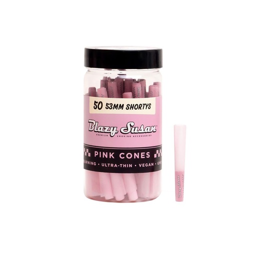 Blazy Susan - Pink Cones - 53MM Shortys - 50CT 