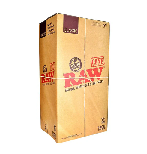 RAW - Classic King Size - 1400CT Bulk Cones 