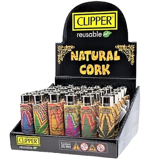 Clipper Reusable Lighter - Natural Cork