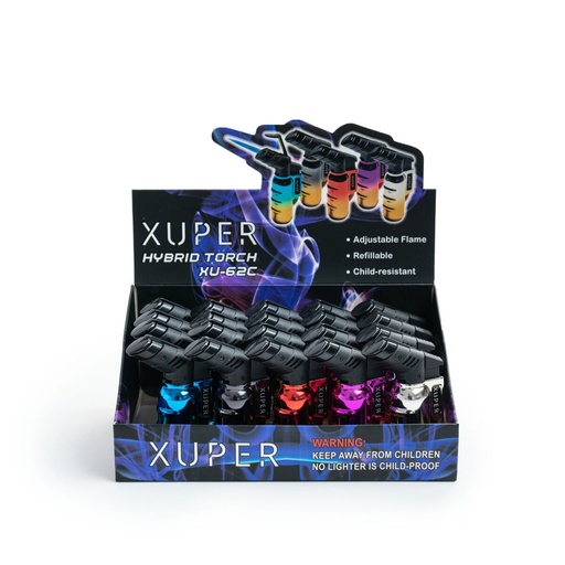 Xuper - Torch Lighter - XU-62C - 20 CT