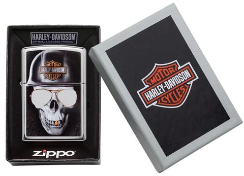 Zippo Lighter - Harley Davidson Skull