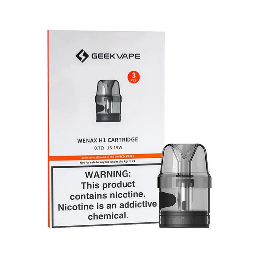 Geekvape - Wenax H1 Cartridge - 0.7Ω/16-19W - 3 PCS