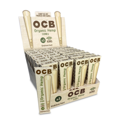 OCB - Organic Hemp Cone - King Size - 32 x 3