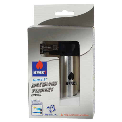 Newport Zero - Mini 5.5" Butane Torch - Silver