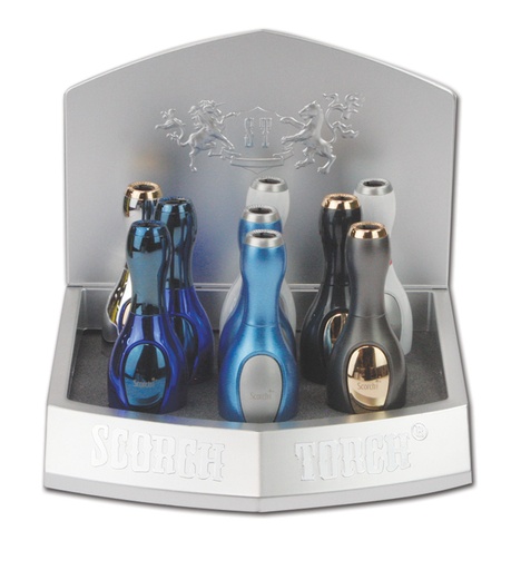 Scorch Torch - Bowling Pin Shape Torch - Assorted Colors - 9 CT