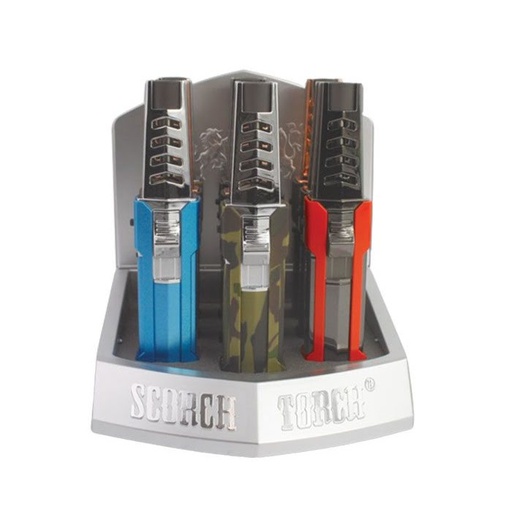 Scorch Torch - Standing Pencil w/Hold Button - Assorted Design Prints - 9 CT