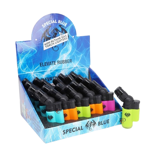 Special Blue - Elevate Rubber - Mini Butane Gas Torch Lighters