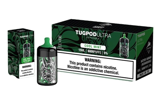 Tugpod Ultra - Cool Mint - 6000 Puffs