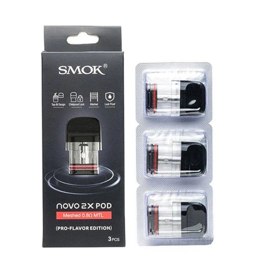 SMOK - Novo 2x Pod - Meshed 0.8Ω MTL - (Pro-Flavor Edition) - 3Pcs