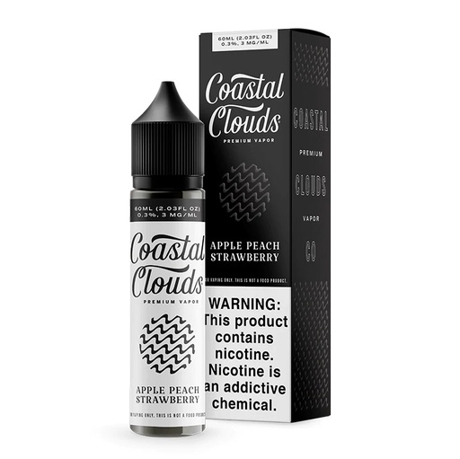 Coastal Clouds - Apple Peach Strawberry - 60ml/0mg