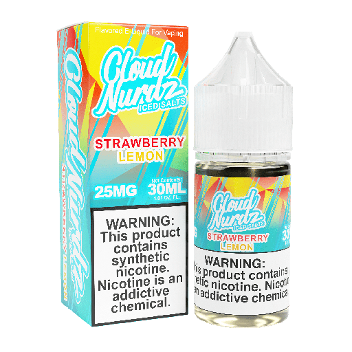 Cloud Nurdz - Iced Salts - Iced Strawberry Lemon - 50mg/30ml