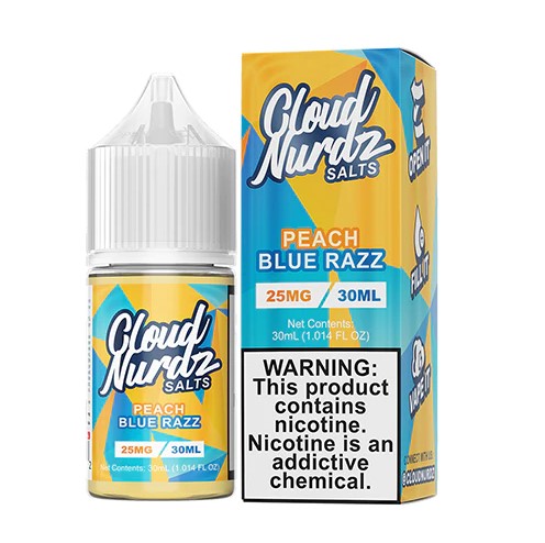 Cloud Nurdz - Salts - Blue Raspberry Peach - 25mg/30ml