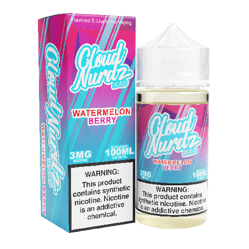 Cloud Nurdz - Iced Salts - Iced Watermelon Berry - 0mg/100ml