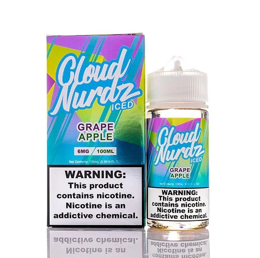 Cloud Nurdz - Iced Salts - Iced Apple Grape - 6mg/100ml