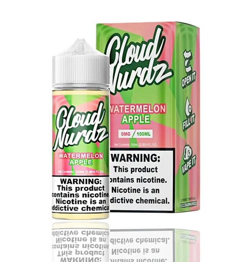 Cloud Nurdz - Apple Watermelon - 0mg/100ml