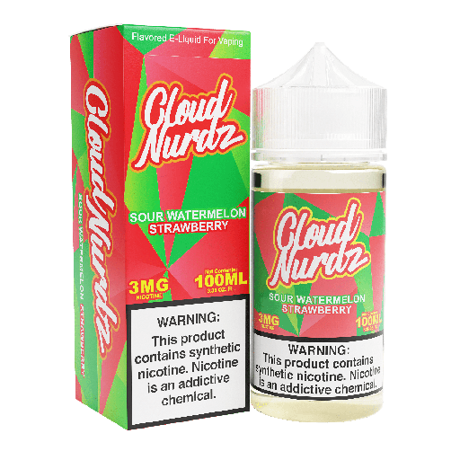 Cloud Nurdz - Sour Watermelon Strawberry - 3mg/100ml