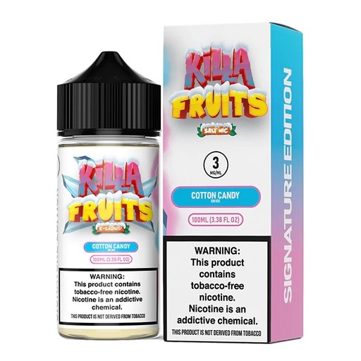 Killa Fruits - E-Liquid - Signature Edition - Cotton Candy on Ice - 3mg/100ml