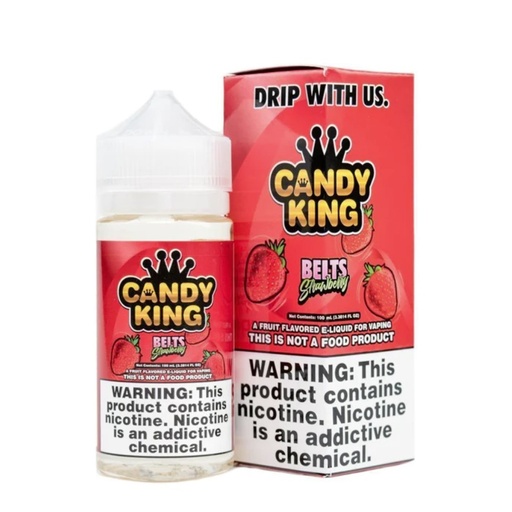 Candy King - E-Liquid - Belts Strawberry - 0mg/100ml