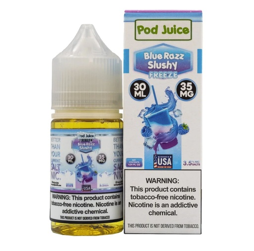 Pod Juice - Freeze - Blue Razz Slushy - 35mg/30ml