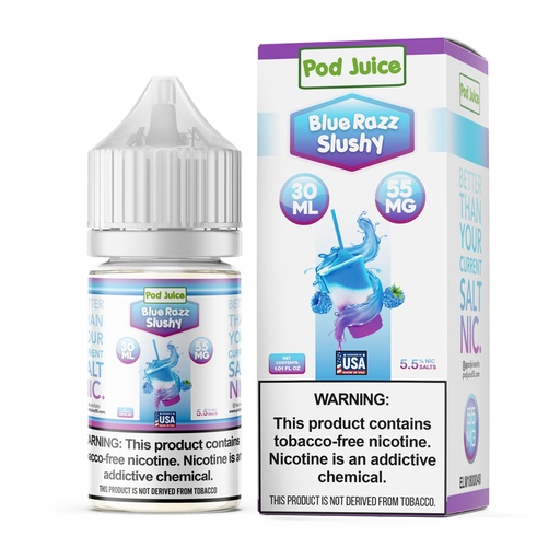 Pod Juice - Blue Razz Slushy - 55mg/30ml