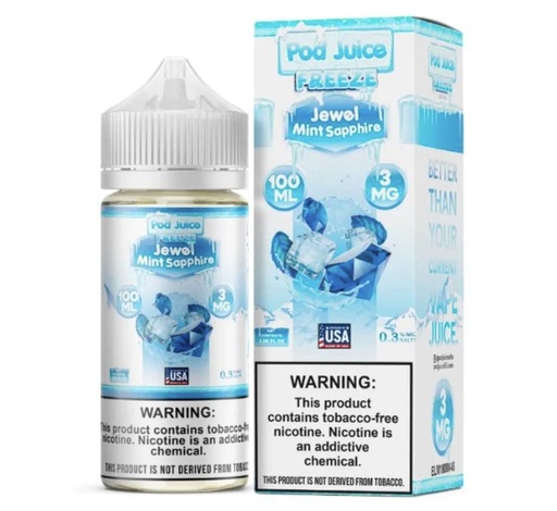 Pod Juice - Freeze - Jewel Mint Sapphire - 0mg/100ml