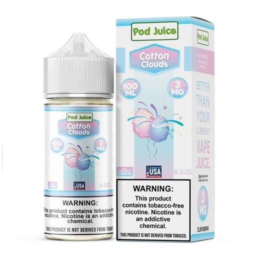 Pod Juice - Cotton Clouds - 0mg/100ml