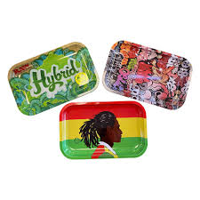 3D Rolling Tray W/Magnetic Lid - Assorted Designs/Colors 