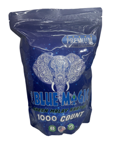 Blue Magic Kratom - Green Malay - 1000 Count 