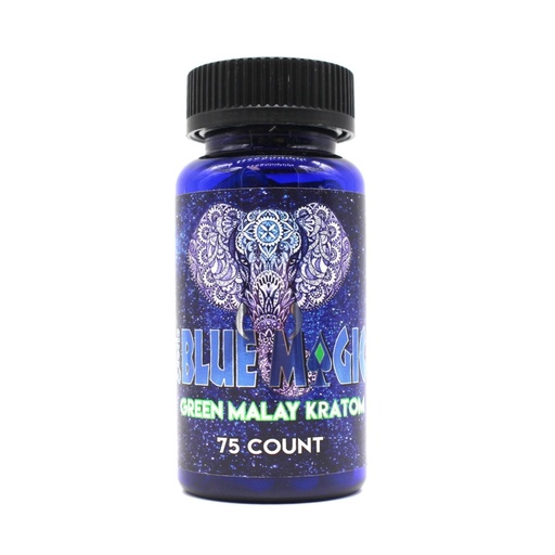 Blue Magic Kratom - Green Malay - 75 Count