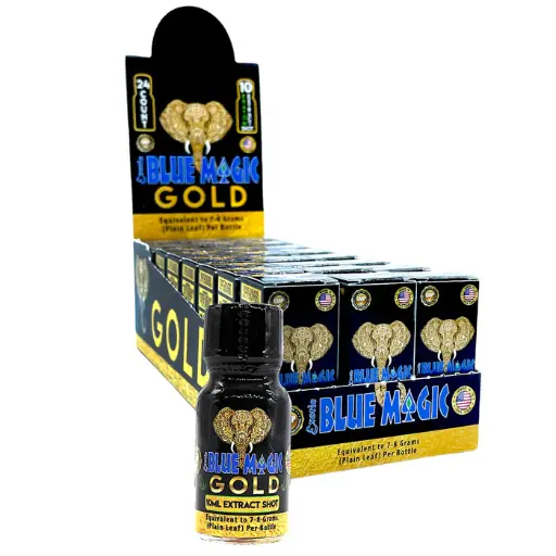 Blue Magic - Gold - Kratom Extract Shot - 10ml/24ct