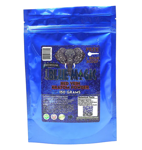 Blue Magic - Kratom Powder - Red Vein - 150 Grams