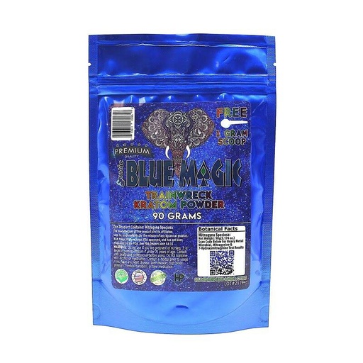 Blue Magic - Kratom Powder - Trainwreck - 90 Grams