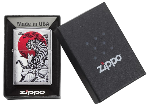 Zippo Lighter - Asian Tiger Design