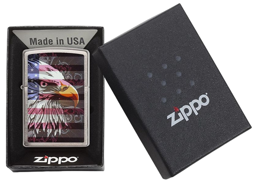 Zippo Lighter - Eagle Flag