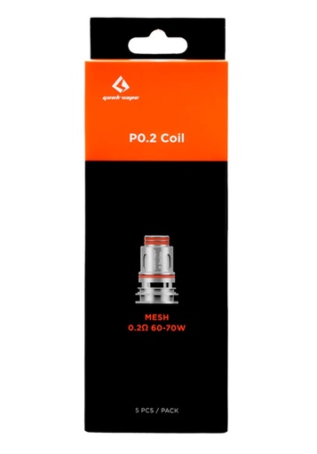 Geekvape - P0.2 Coil - Mesh - 0.2Ω - 60-70W- 5 PCS