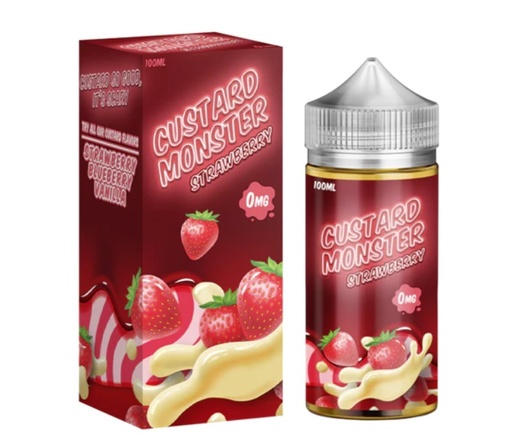 Custard Monster - Strawberry - 0mg/100ml