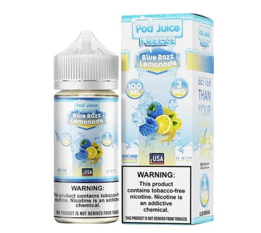 Pod Juice - Freeze - Blue Razz Lemonade - 3mg/100ml