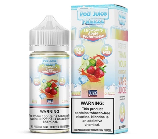 Pod Juice - Freeze - Strawberry Apple Watermelon - 0mg/100ml