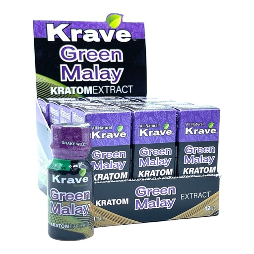 Krave - Green Malay - Kratom Extract Shots