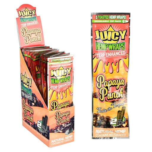 Juicy - Hemp Wraps - Papaya Punch - 25 Packs 