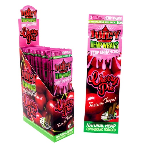 Juicy - Hemp Wraps - Cherry Pie - 25 Packs