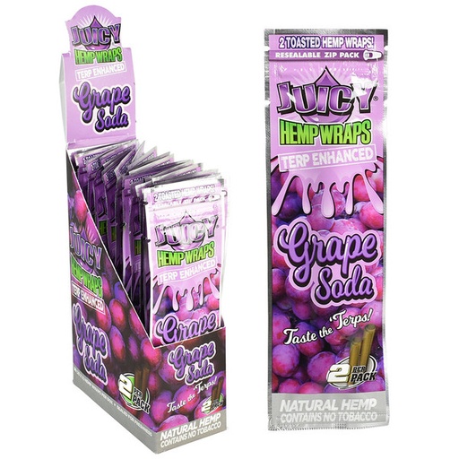 Juicy - Hemp Wraps - Grape Soda - 25 Packs  