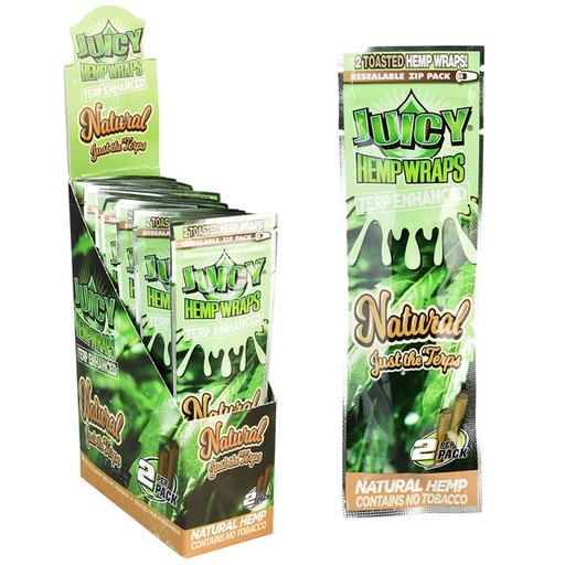 Juicy - Hemp Wraps - Natural - Just the 'Terps - 25 Packs