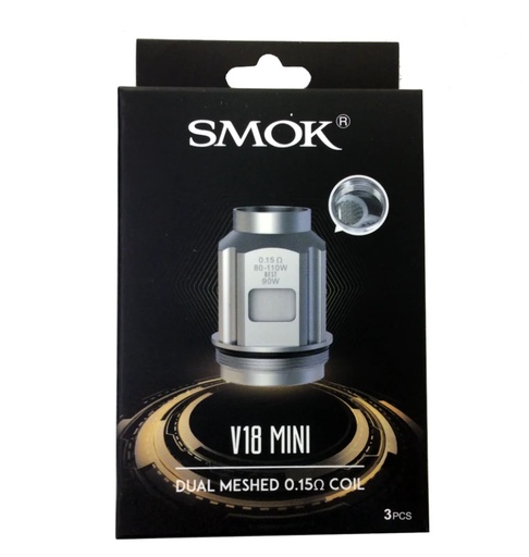 SMOK - V18 Mini - Dual Meshed 0.15Ω Coil - 3Pcs 