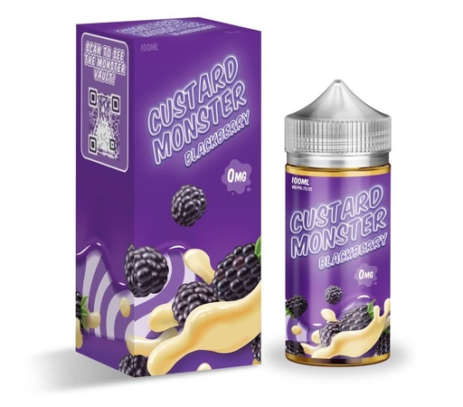 Custard Monster - Blackberry - 0mg/100ml