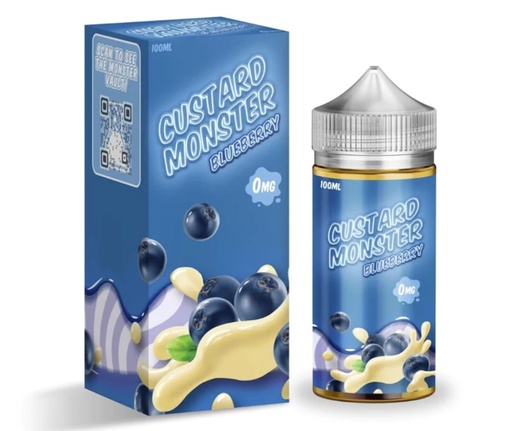 Custard Monster - Blueberry - 0mg/100ml