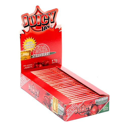 Juicy - Jay's - Strawberry - 1¼ Size - 24 Packs x 32 Leaves 