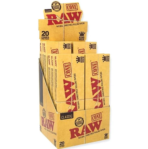 RAW - Classic - 20 Cones Per Pack - King Size 